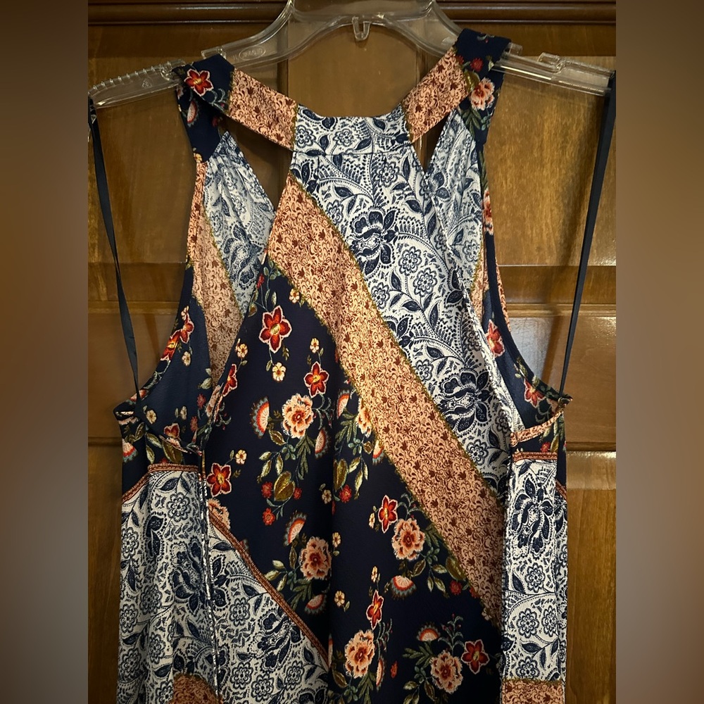 SLNY Paisley and Floral Midi / Maxi Sundress. Size Large. Like New. - Picture 8 of 12
